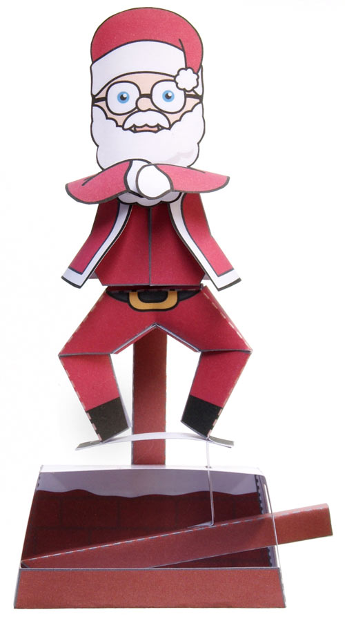 papercraft gangnam style psy santa claus