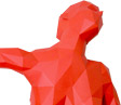 papercraft wall woman
